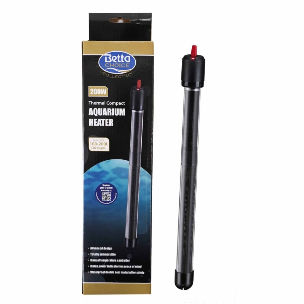 Betta Choice Compact Aquarium Heater 200w